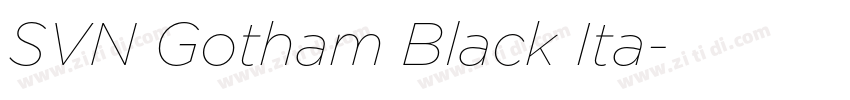 SVN Gotham Black Ita字体转换